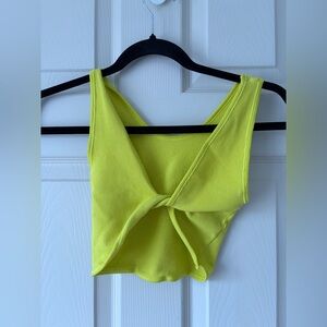 XS Out from Under (Urban Outfitters) Yellow Cropped Tank Top